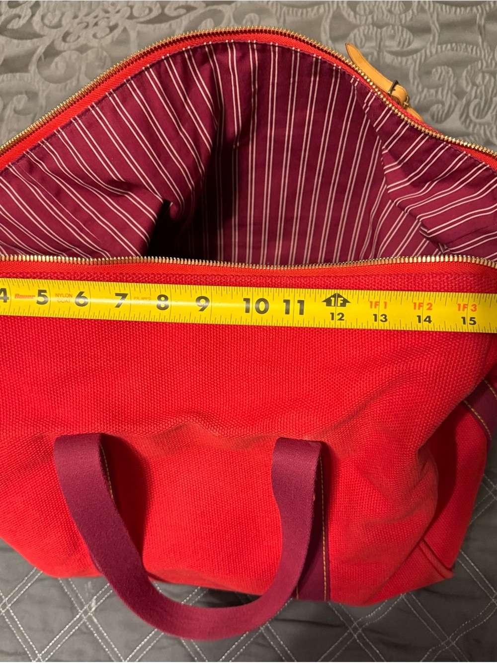 Louis Vuitton Red Cabas Antigua MM - Limited - Vintage Luxury - Perfect Tote - Picture 11 of 16